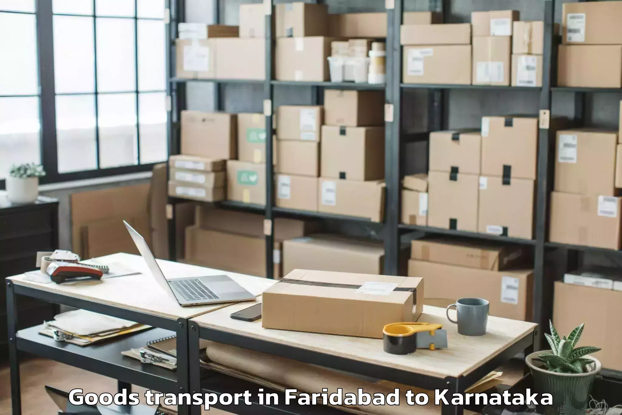 Quality Faridabad to Rona Gadag Goods Transport